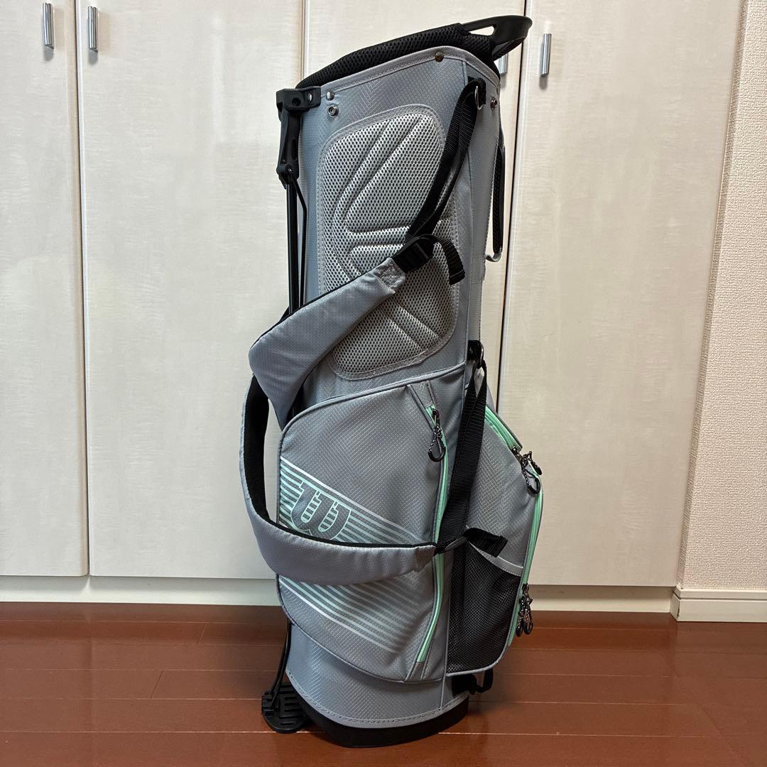 Wilson 軽量キャディバッグ グレー/ミント