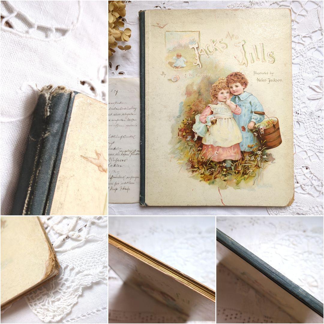 あき 超稀少1890アンティーク絵本 初版本 洋書古書 児童書