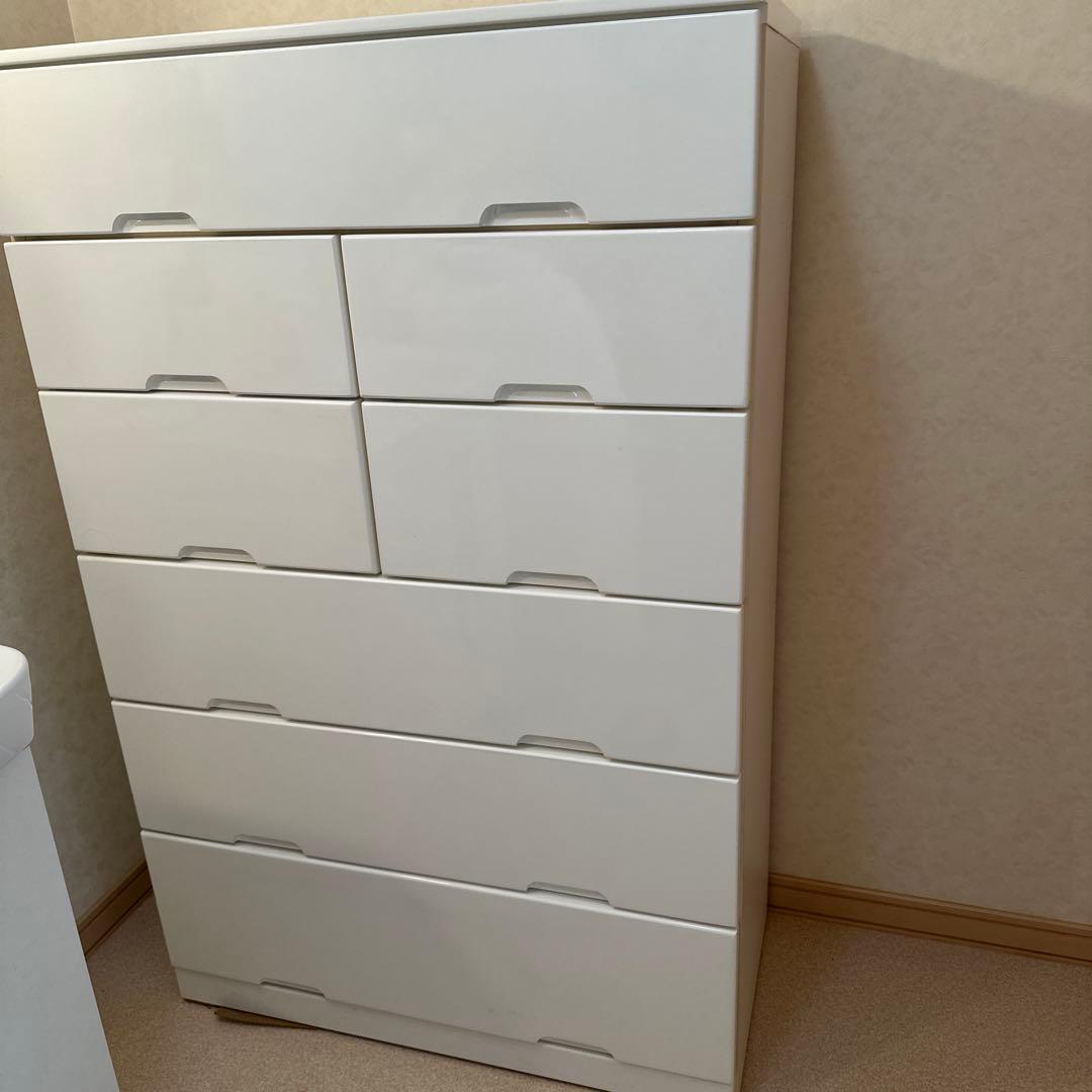 ホワイト チェスト 6引き出し