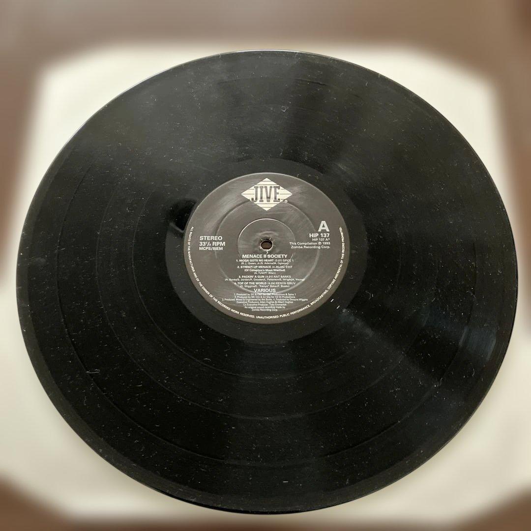 MENACE II SOCIETY サウンドトラック LP レコード　2LP