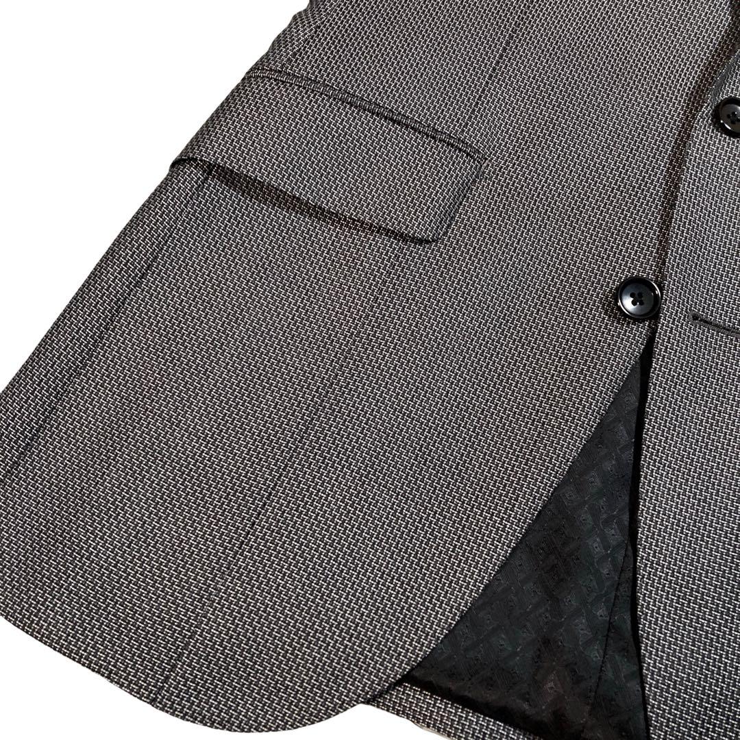 Yum!グローバルスタイル　スリーピース　カイザーモデル　総柄　シルク混