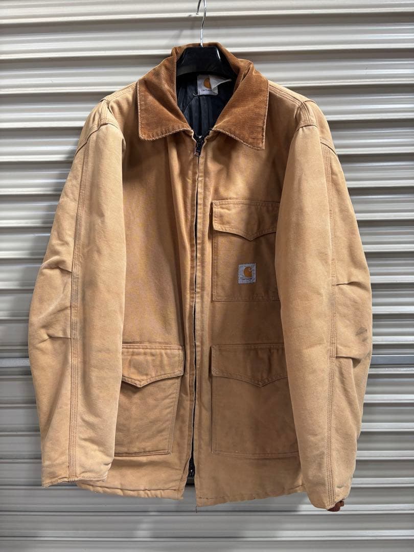 Carhartt【デトロイトジャケット】ブラウン ベージュ ダック カーハート