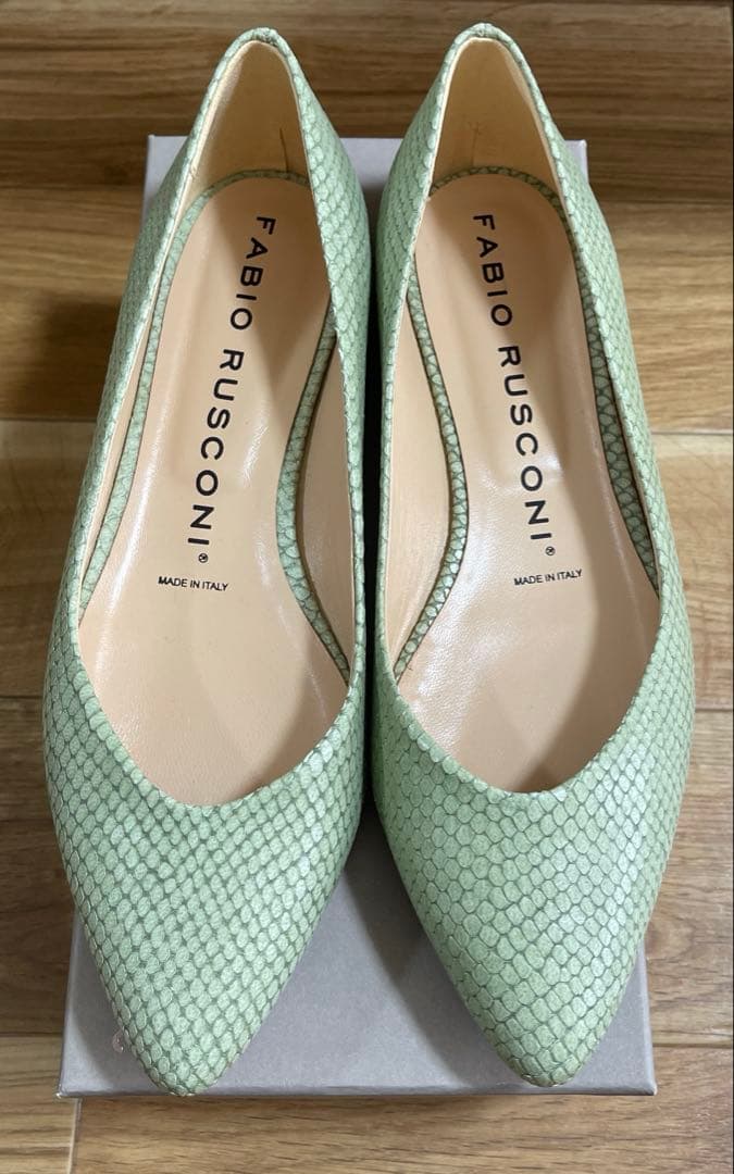 FABIO RUSCONI ファビオルスコーニ　パンプス　グリーン　39