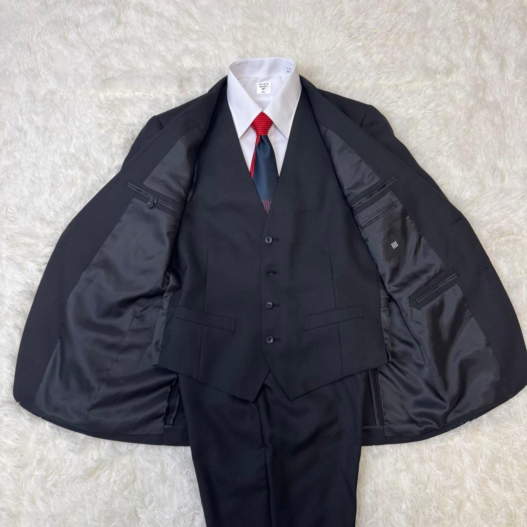 SUIT SELECT 3ピーススーツ ブラック A7 XL相当