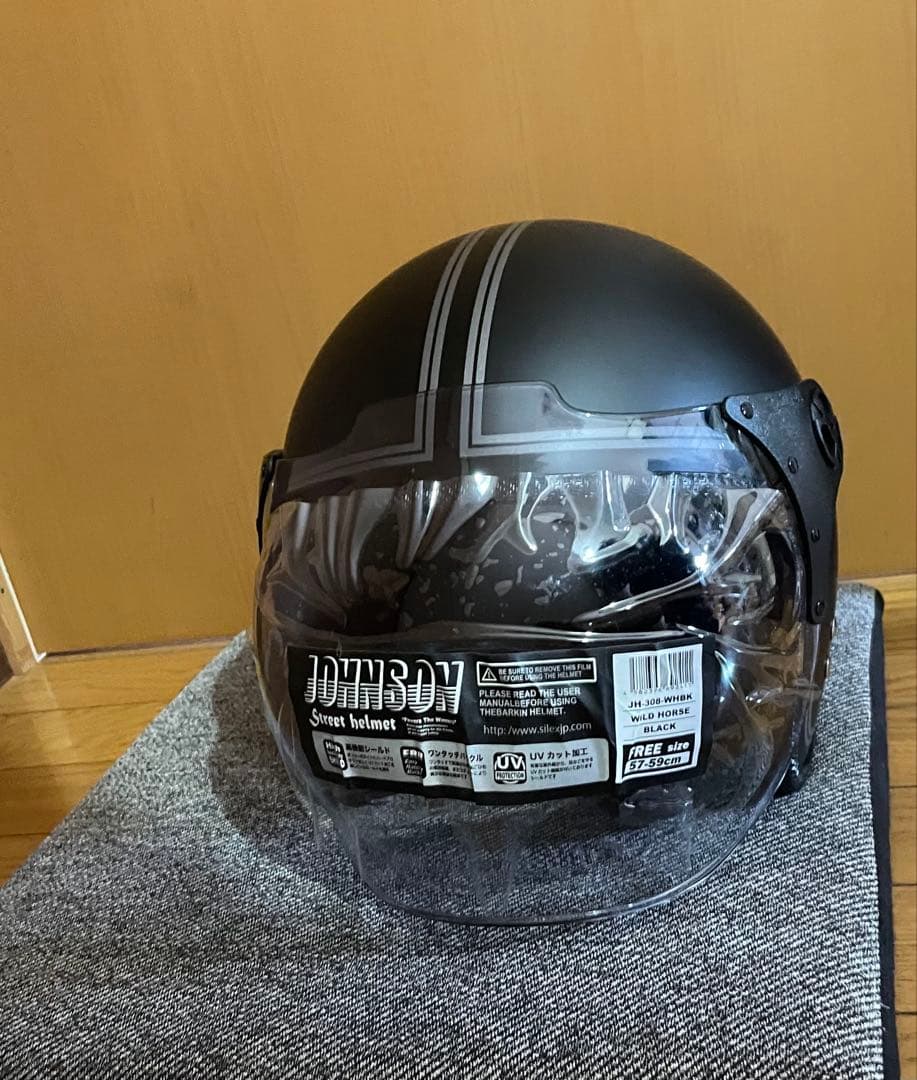 JOHNSON ストリートヘルメット マットブラック　新品未使用