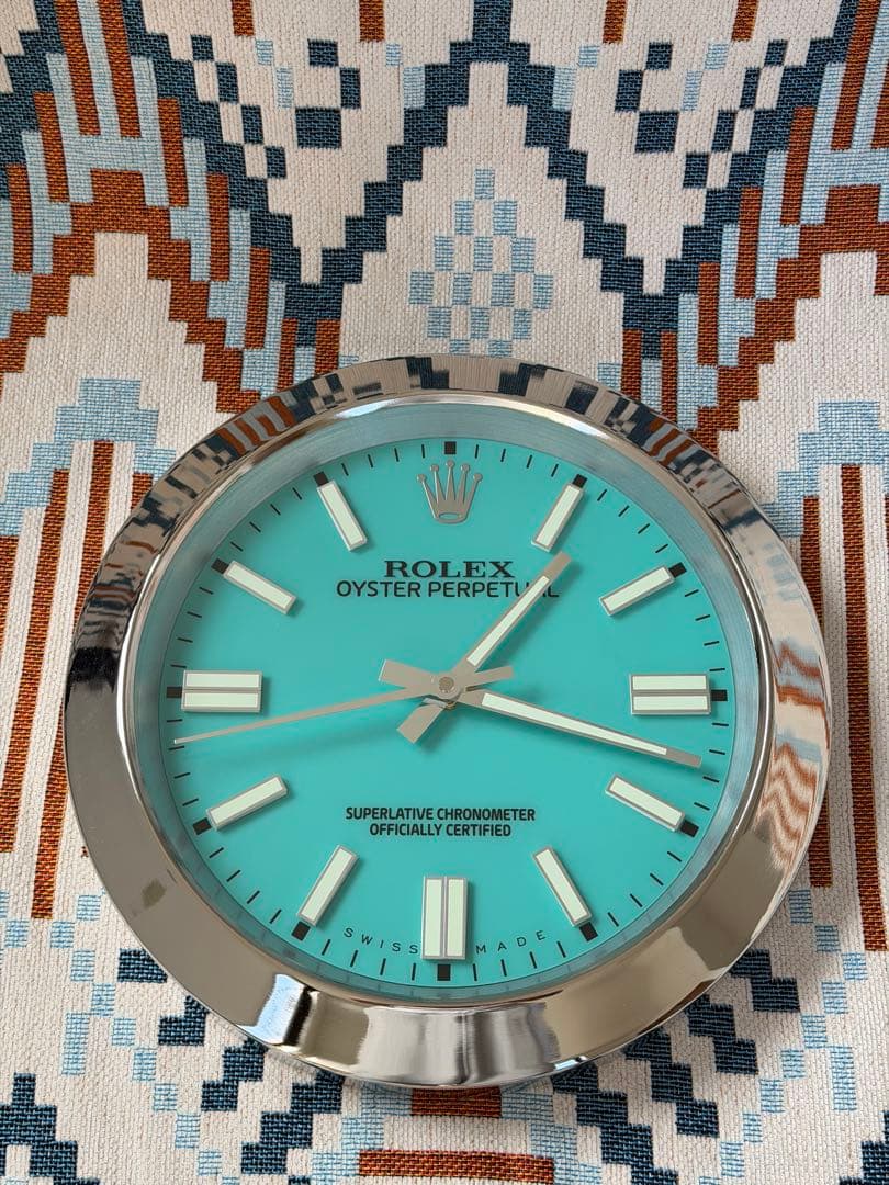 ロレックス ターコイズブルー 掛け時計
