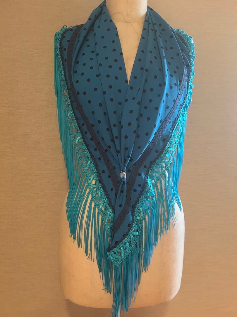 ②セルリアンブルー　フラメンコ衣装シージョ新品未使用