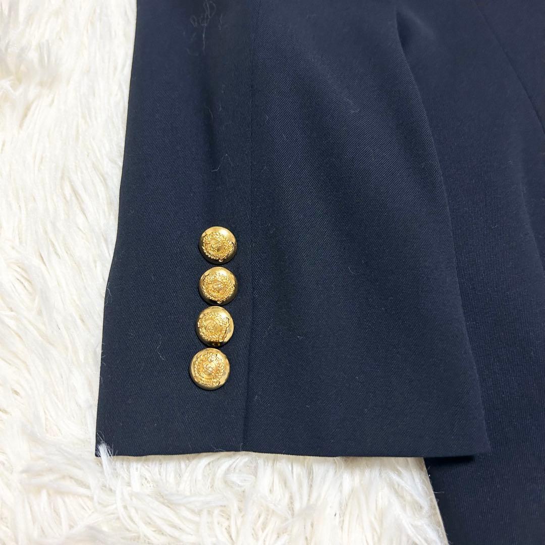 BURBERRYS バーバリー 紺ブレ ダブル テーラード ジャケット ウール