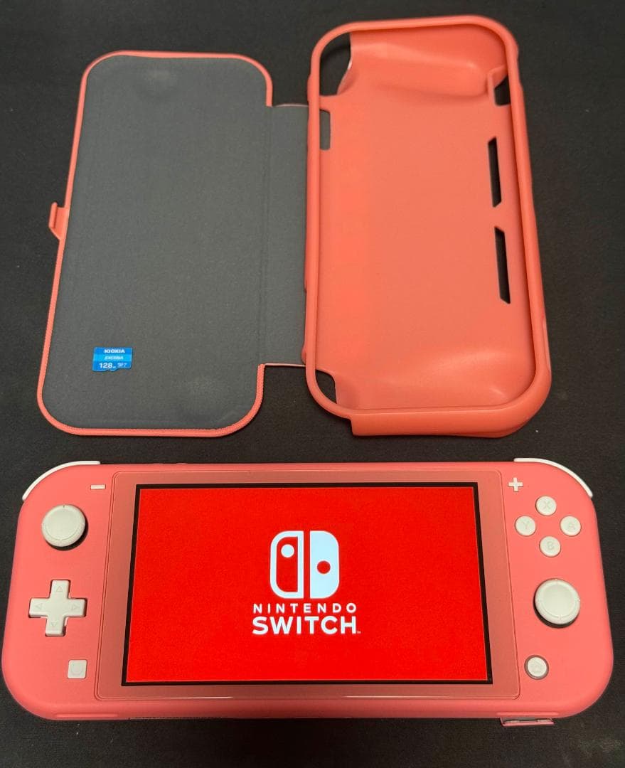 NintendoSwitchLite本体【microSD128GB・カバー付き】