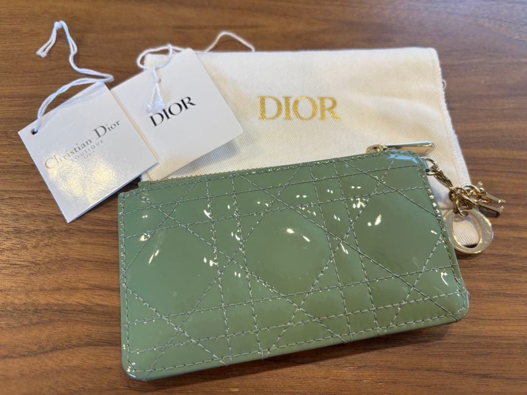 Diorディオール グリーン エナメルキーケース