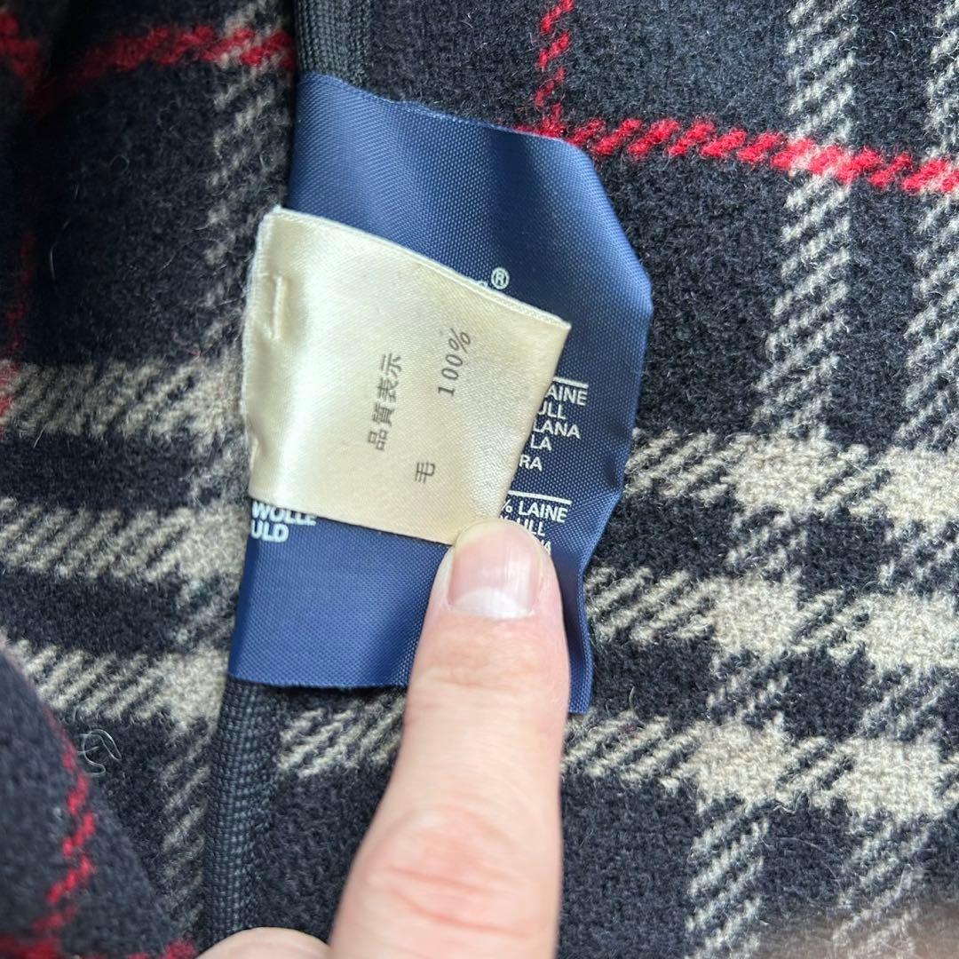 【美品】バーバリー ノバチェック ダッフルコート ロング 英国製 ネイビー