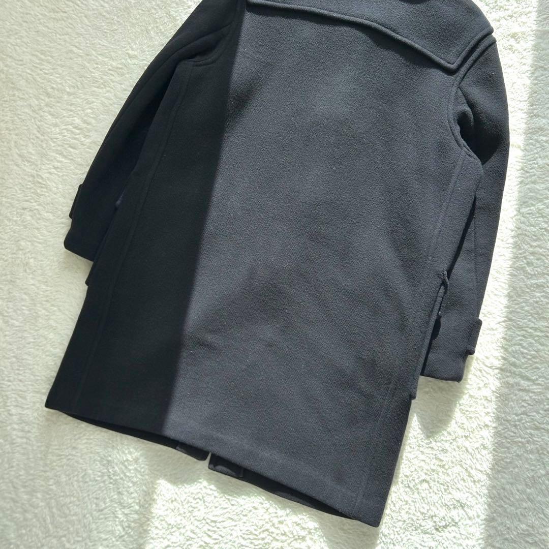 【美品】バーバリー ノバチェック ダッフルコート ロング 英国製 ネイビー