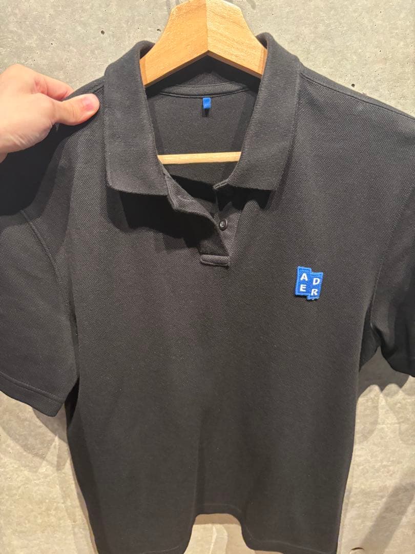 ADER ERROR ブラックポロシャツ Sサイズ