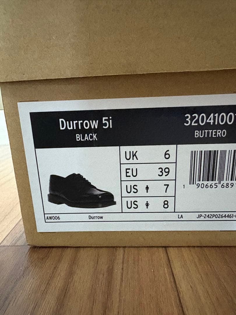 Dr.Martens DURROW 5 ホール シューズ UK6 (25cm)