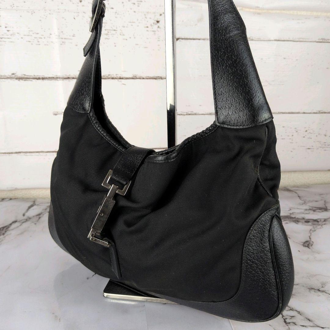 【人気モデル】グッチ☆ジャッキー　ワンショルダー　ナイロン　レザー　バッグ