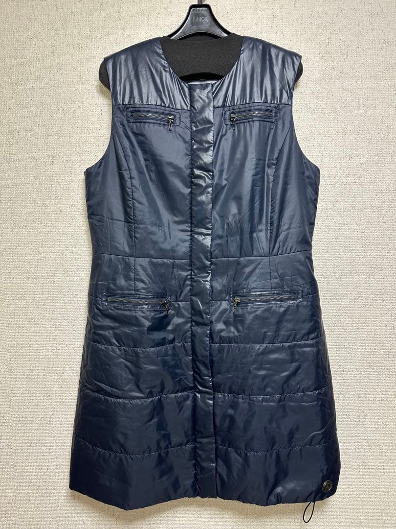 大きいサイズ・ランバンスポール44・ゴルフワンピースネイビー