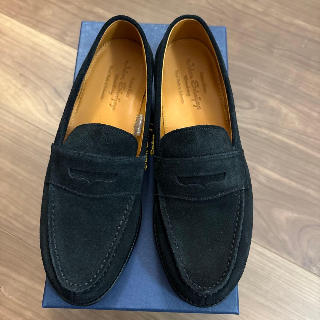 ジャランスリウァヤ ローファー スエード　ブラック　サイズ5.5