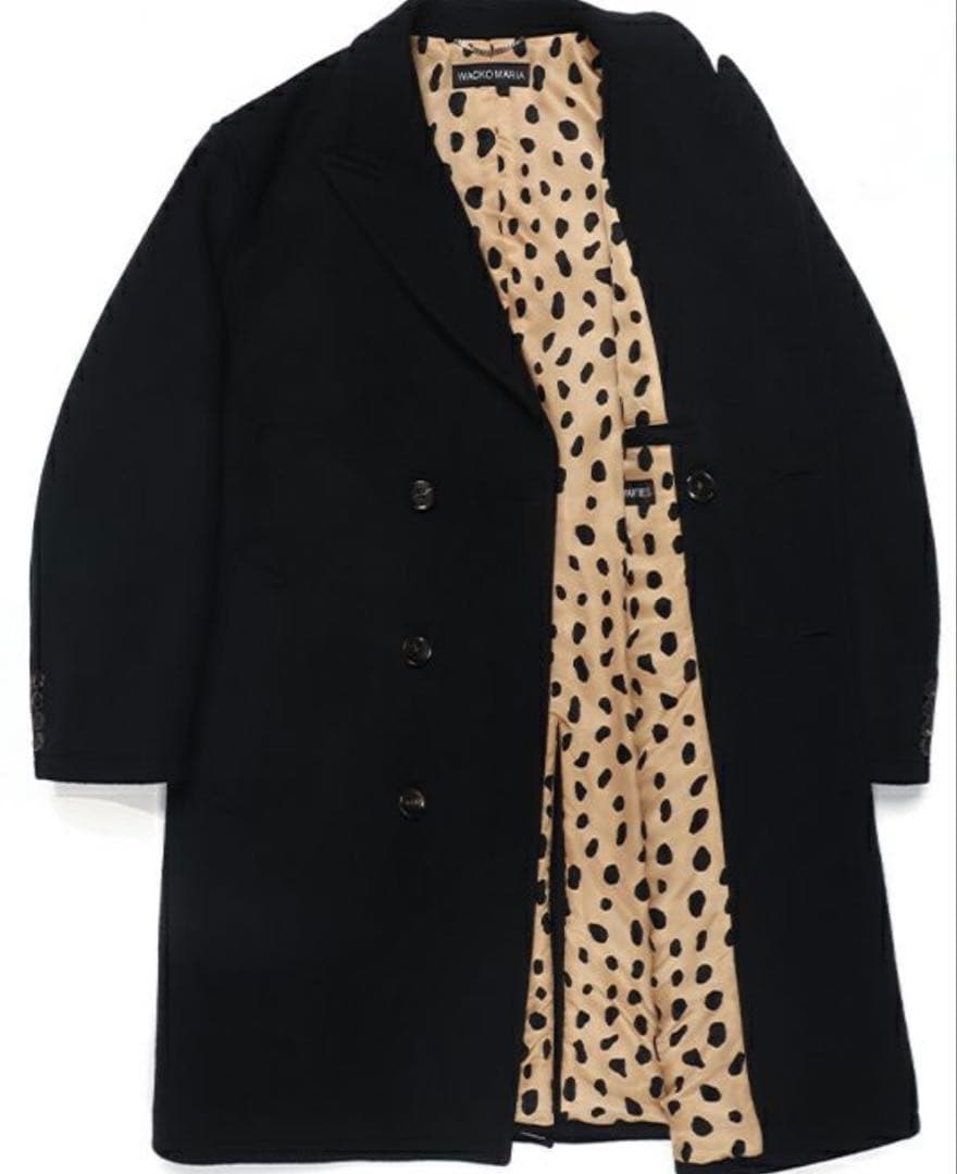 ワコマリア　ウール　コート　レオパード　モヘア　ダウン　キムタク　GDC 新品