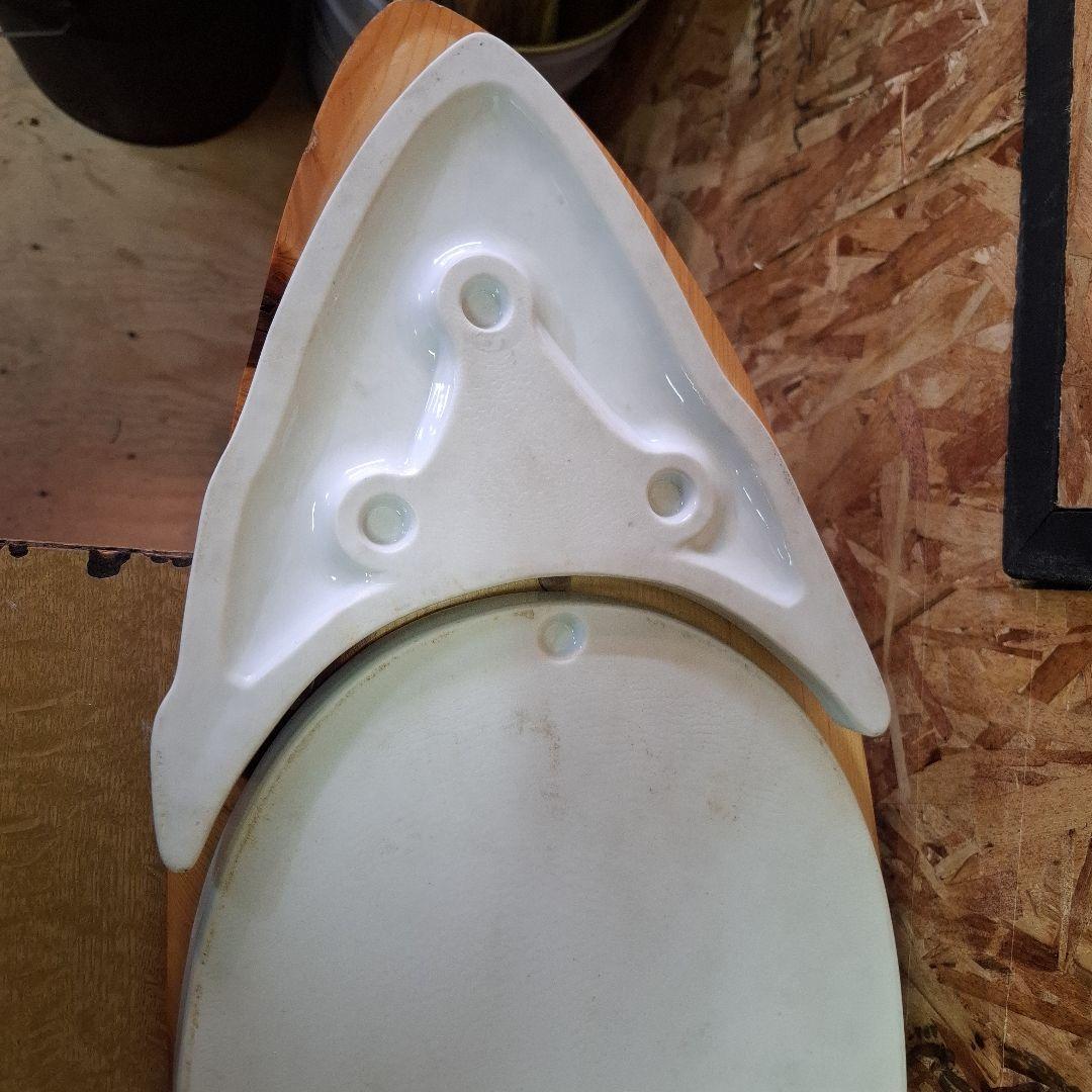 魚型陶器プレート　刺身盛り　大皿