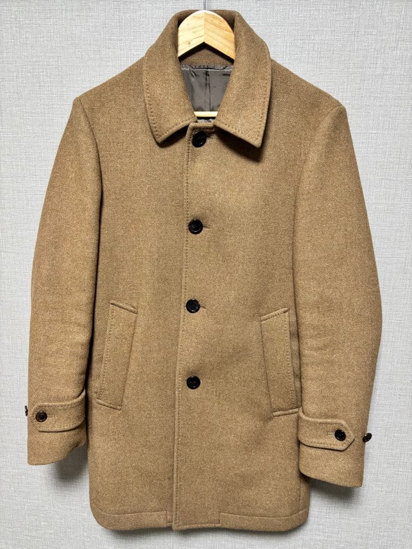 【美品】SHIPS／シップス　ダブルフェイスメルトンカーコート