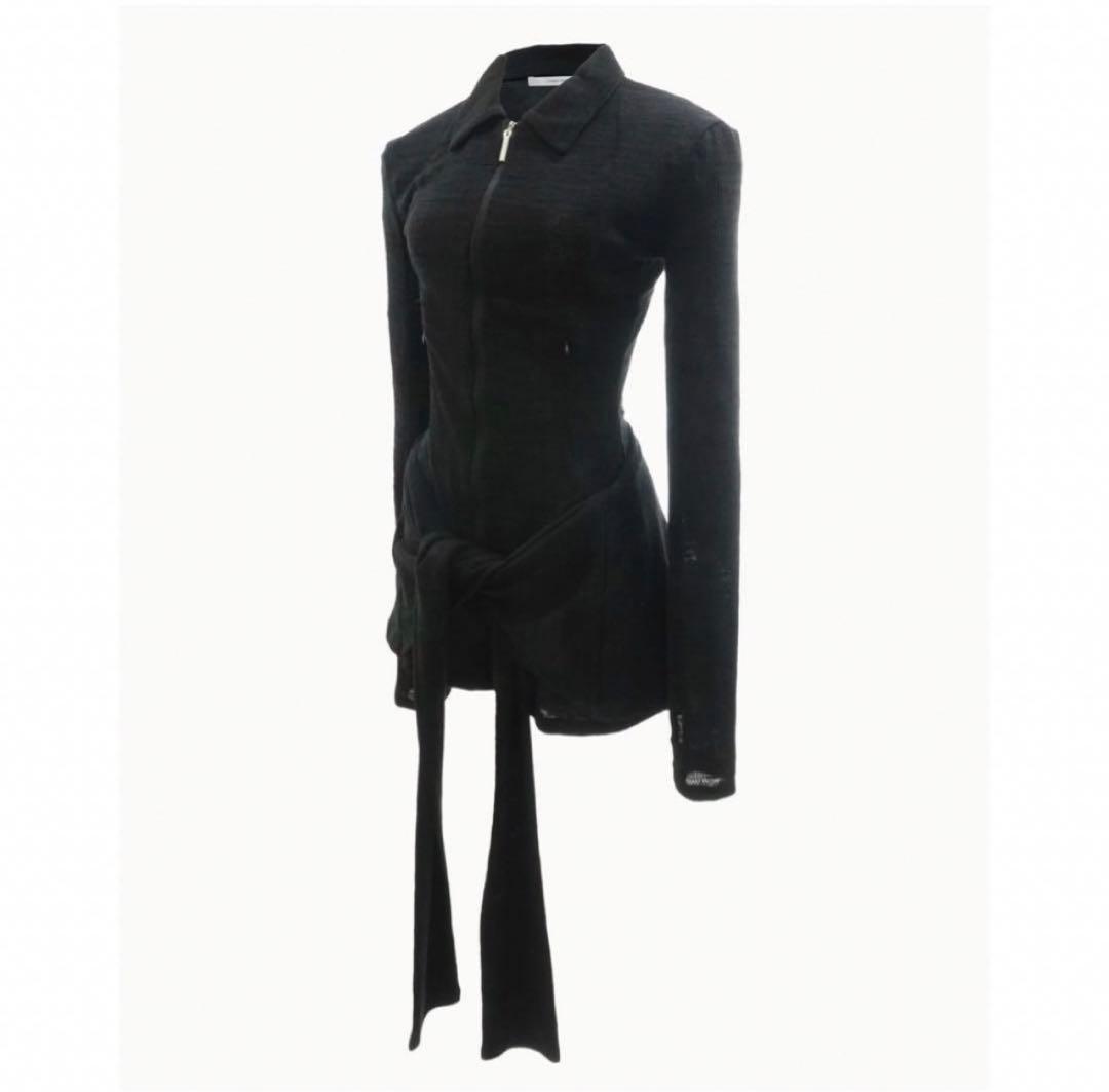 サロペット・オーバーオール・オールインワン theredthread S drape romper black