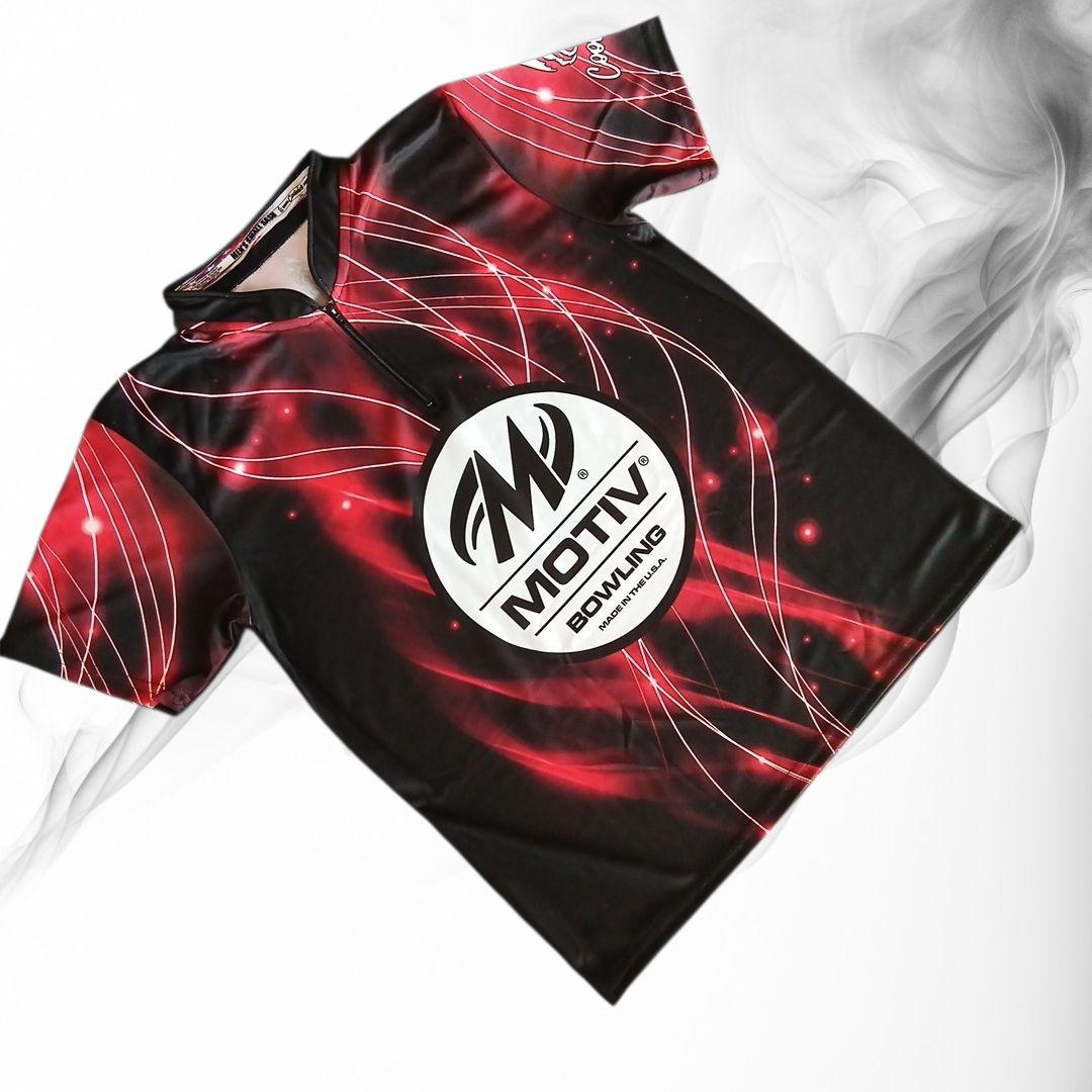 新品✨ボウリングウェア　MOTIV　日本サイズM　ブラック　レッド　USA製