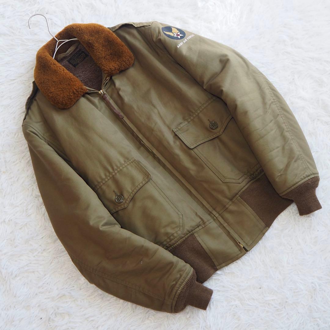 極美品 トイズマッコイ B10 フライトジャケット アルパカ カーキ