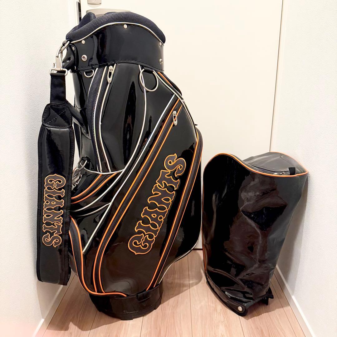 【希少・入手困難】 レザックス ジャイアンツ ゴルフ キャディバッグ エナメル