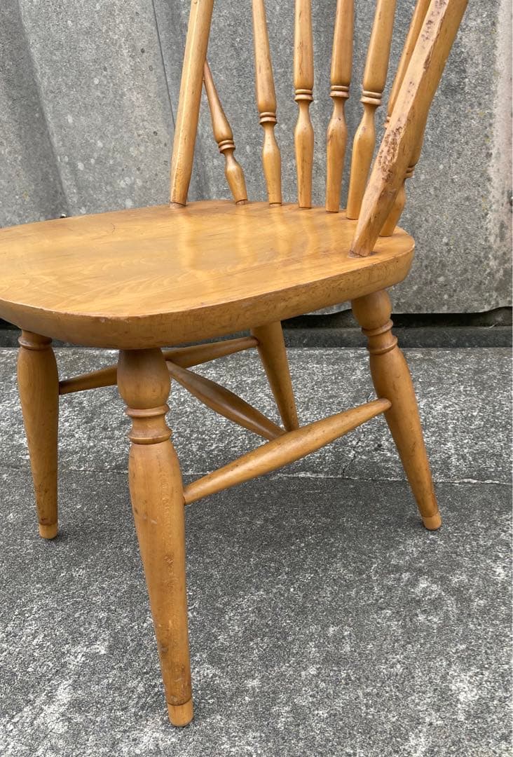 ビンテージ/飛騨家具/WINDS/太平/ウィンザーチェア/フープバックチェア/②