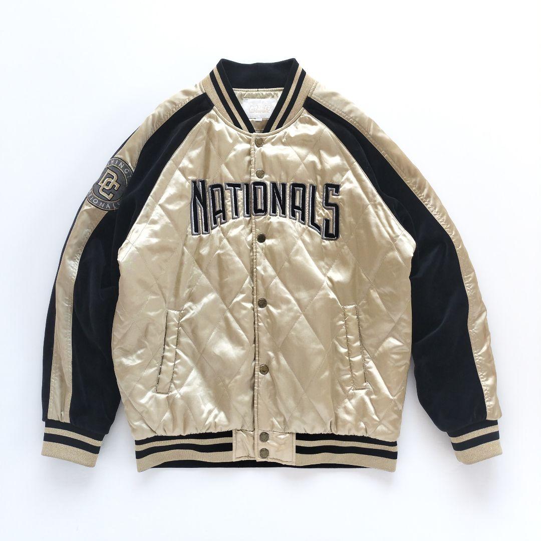 【希少カラー】MLB ワシントンナショナルズ スタジャン ゴールド【XL】