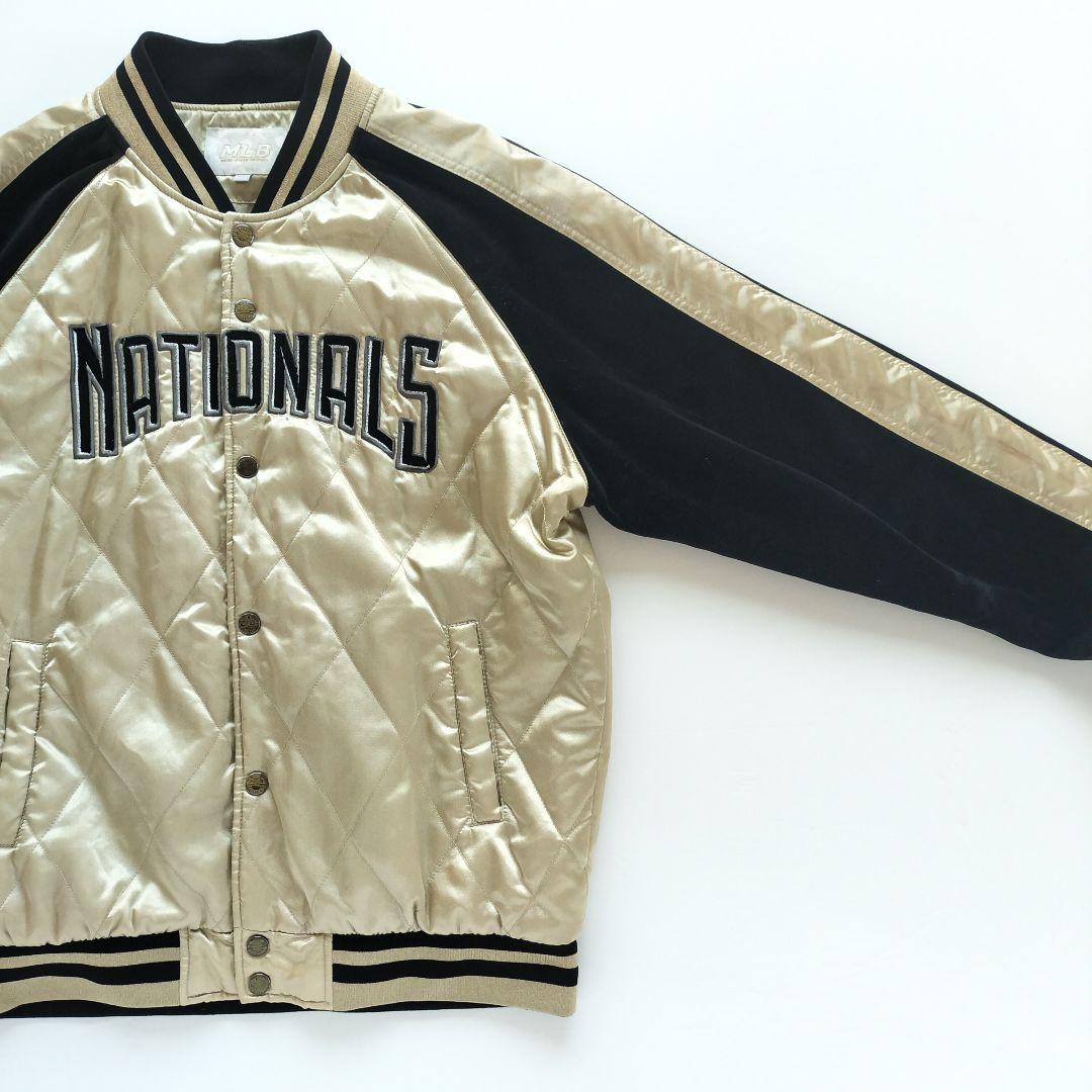 【希少カラー】MLB ワシントンナショナルズ スタジャン ゴールド【XL】