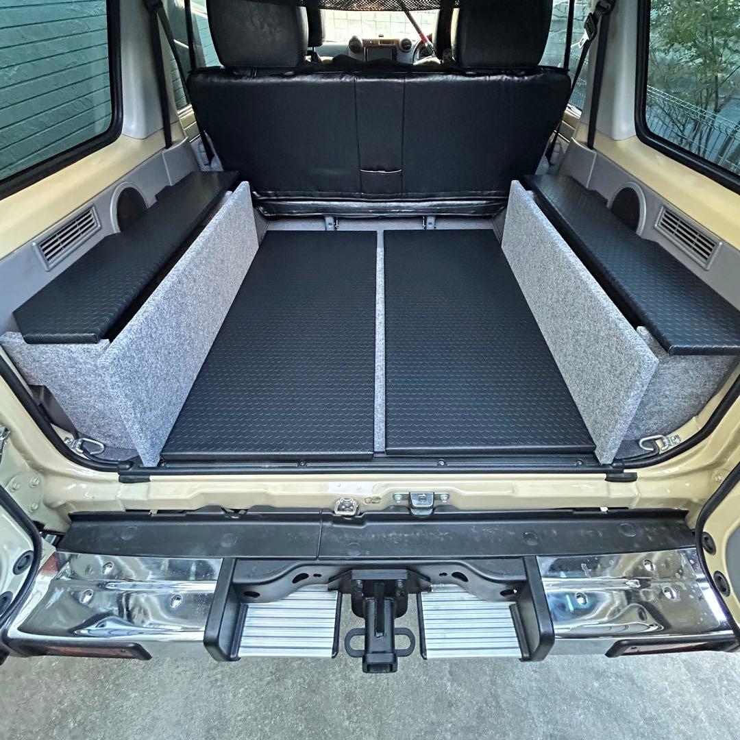 ランドクルーザー70 木製ベッドキットver3.3 天板ブラック
