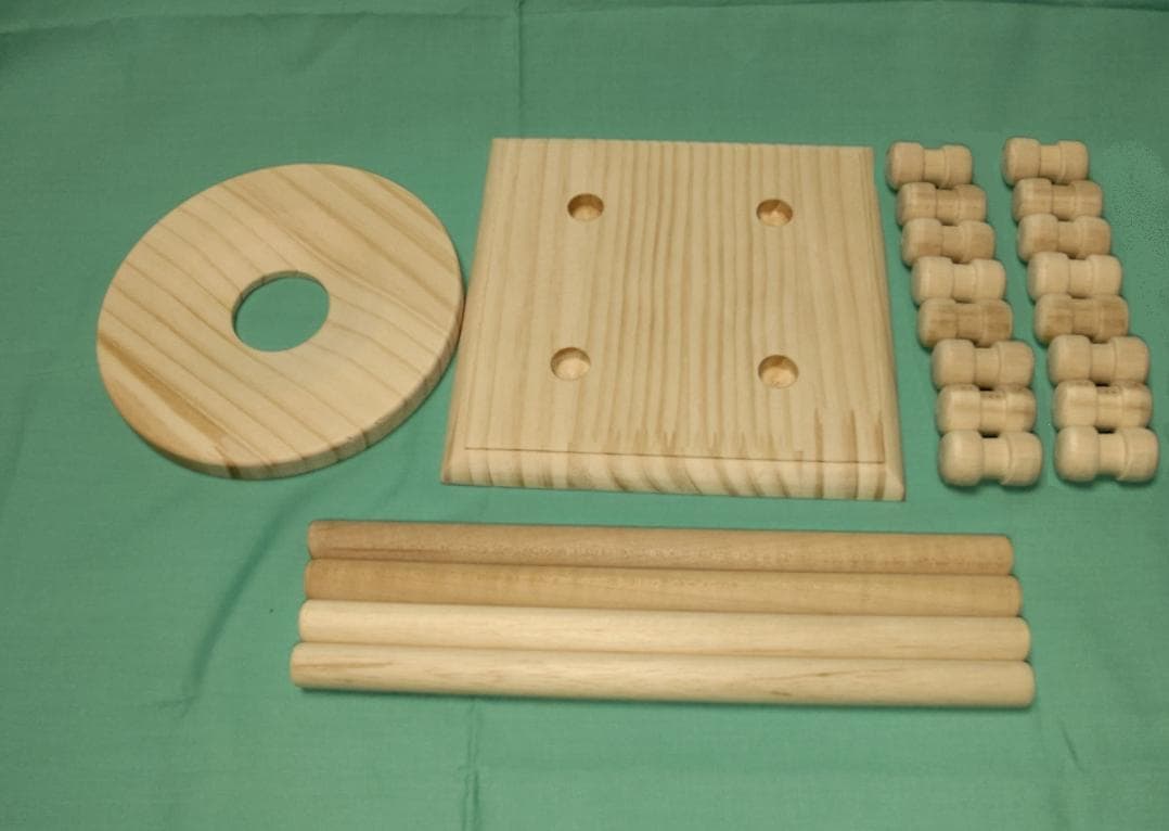 セミ組紐台組玉16個おもり付き