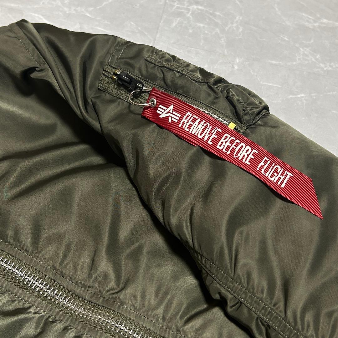 【ALPHA】MA-1 フライトジャケット カーキ 赤タグ JAPANSPEC