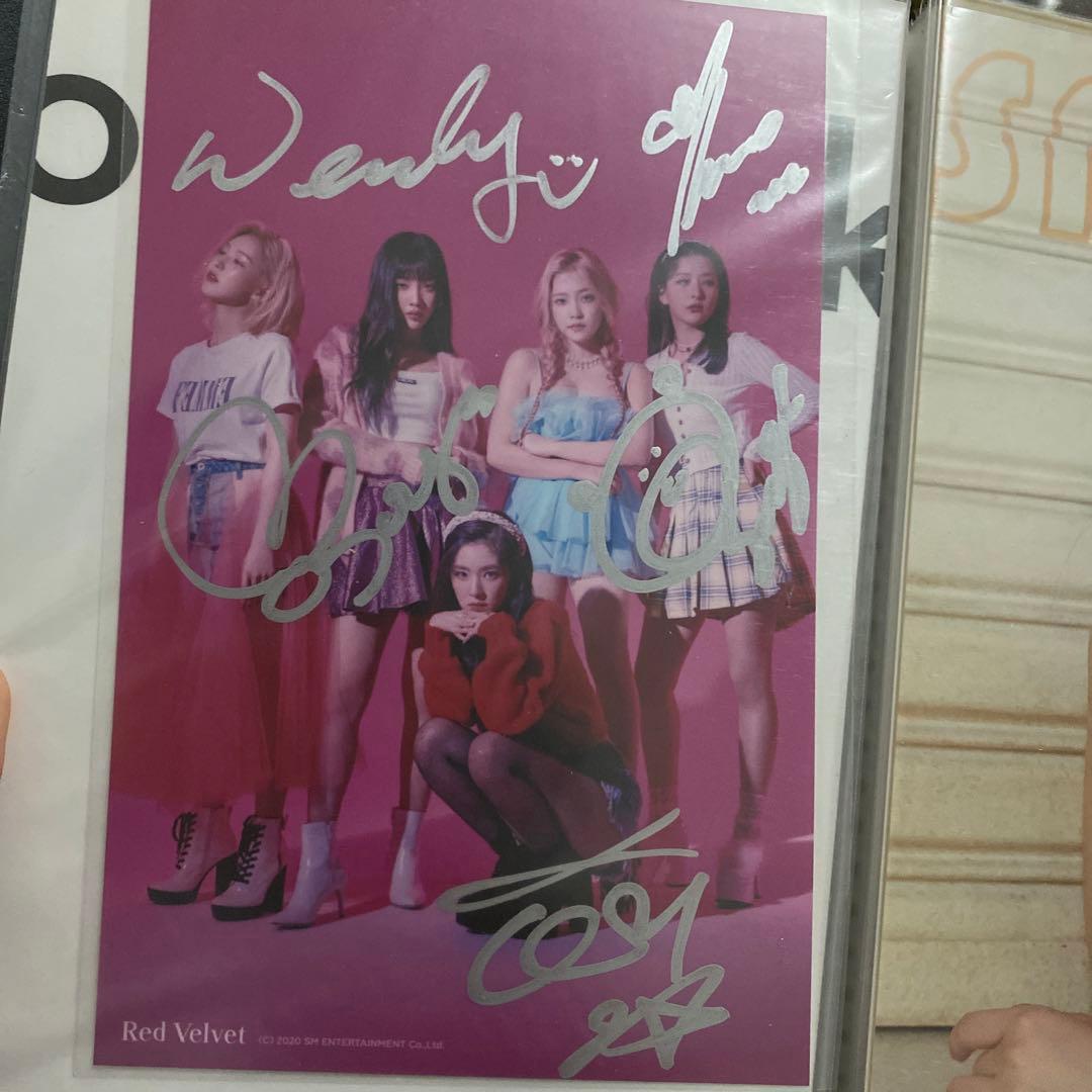 redvelvet  サイン　直筆　写真