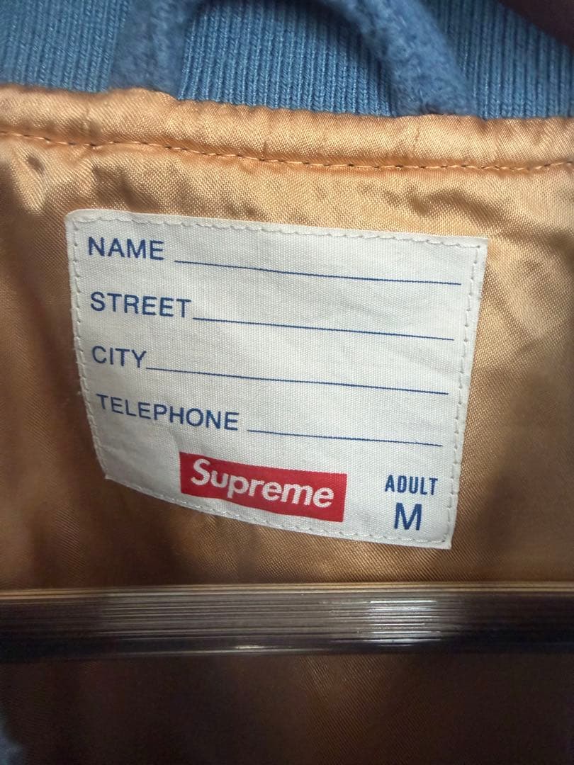 m*o様 Supreme Old English Varsity Jacket