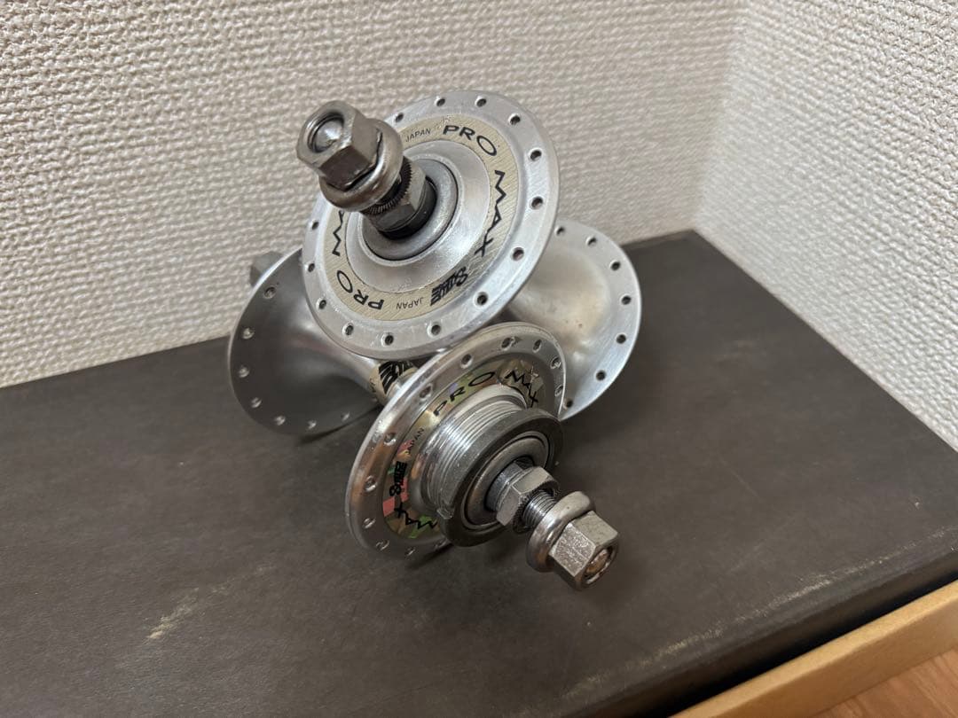 スズエ　PRO MAX ハブ 32h シルバー 絶版品　前後セット