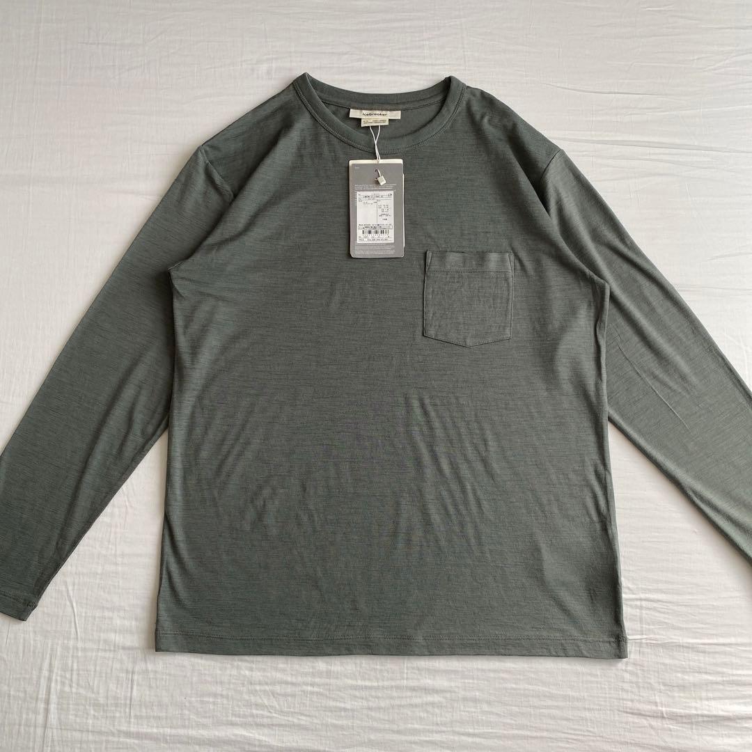 icebreaker メリノ 150 ロングスリーブ ポケット ティー М