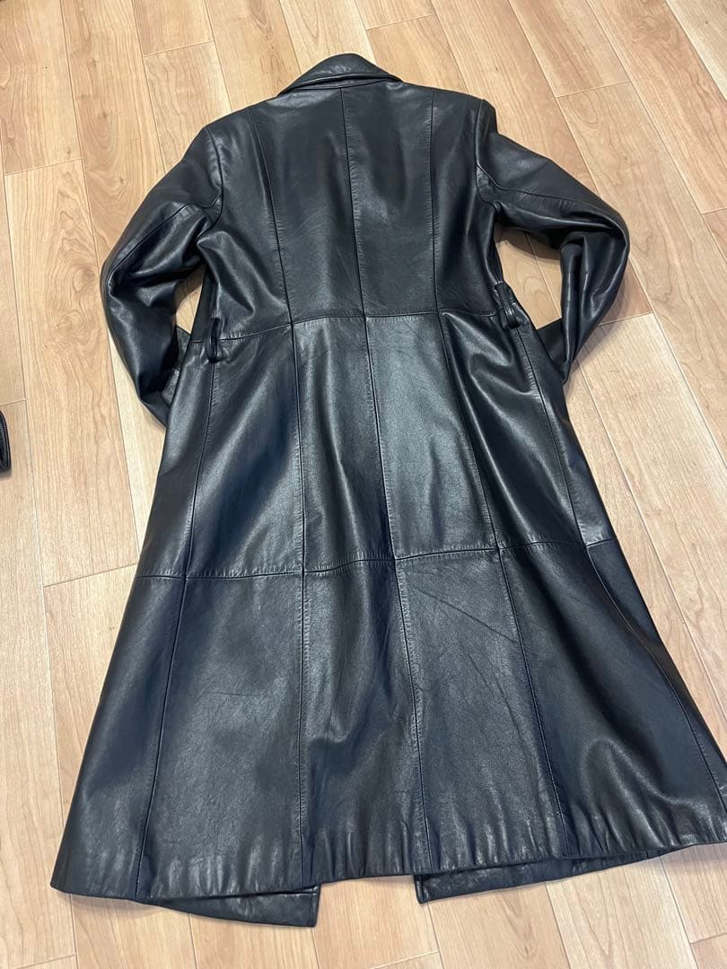 MICHAEL KORSマイケルコース　レザーロングコート