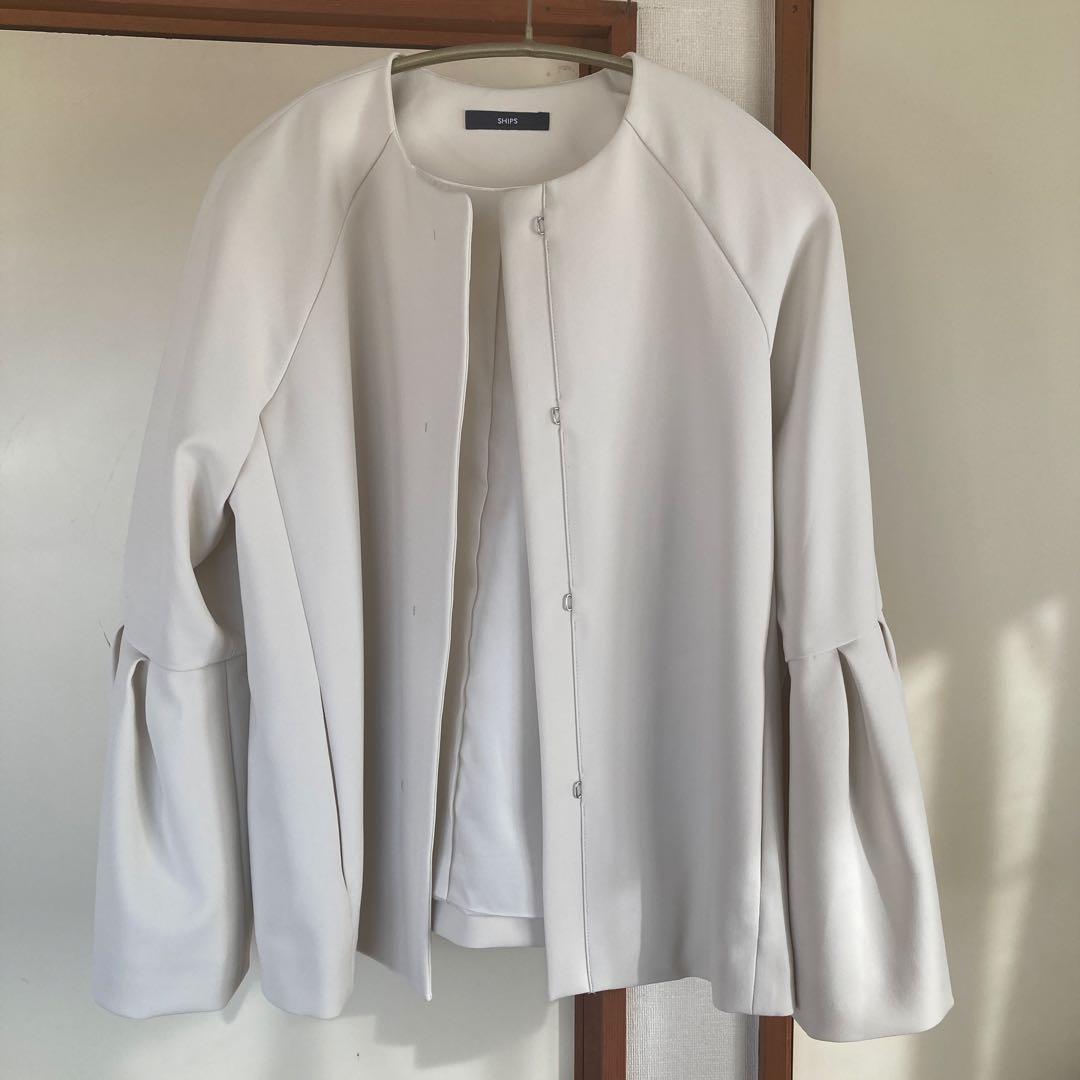 SHIPS シップス　ノーカラー　ジャケット
