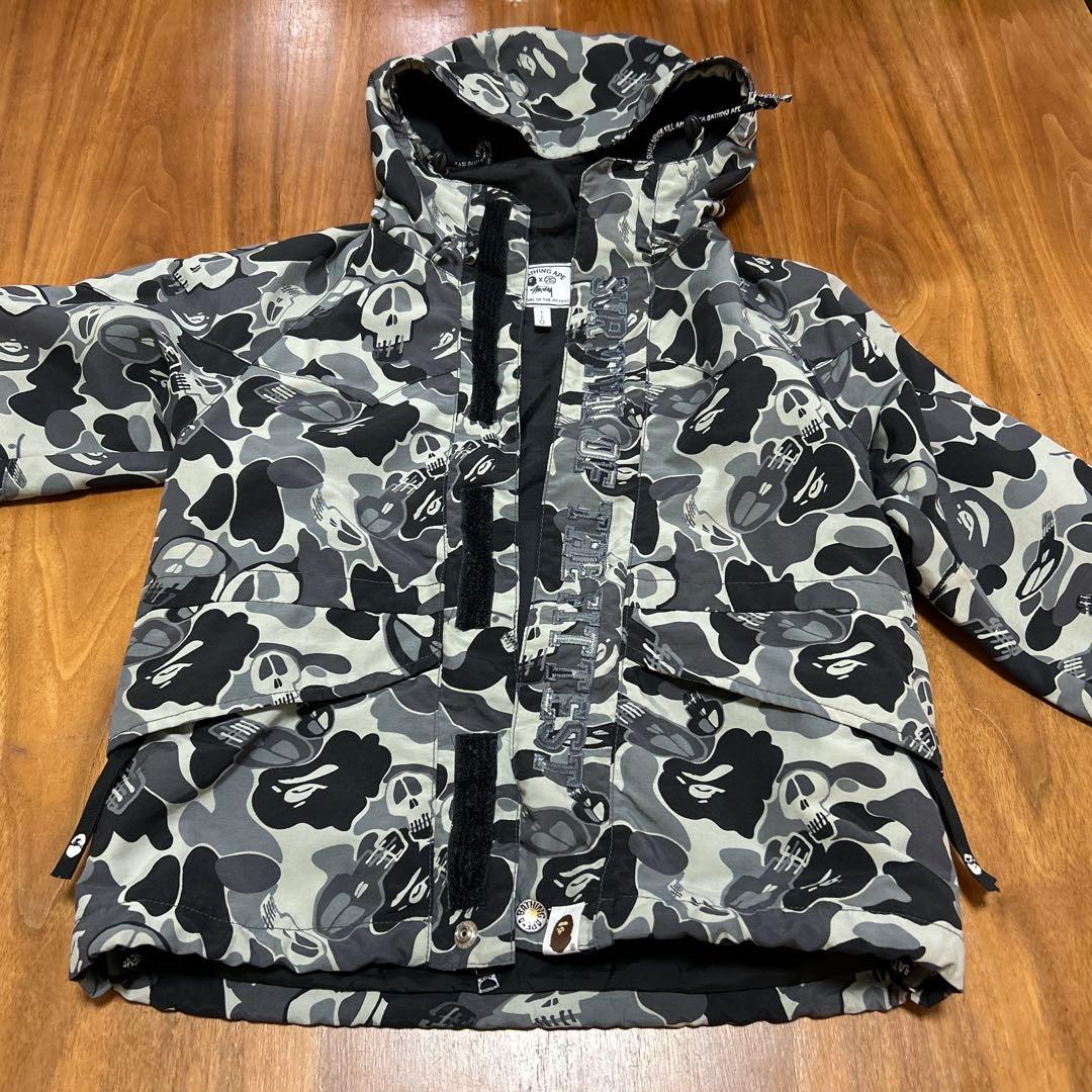 a bathing ape✖️stussyコラボ　ジャケット　110cm