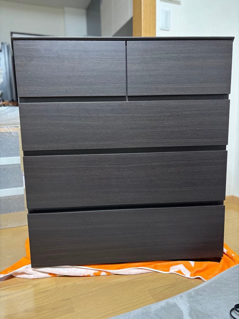 ニトリ ローチェスト(クエス80-4LC DBR)