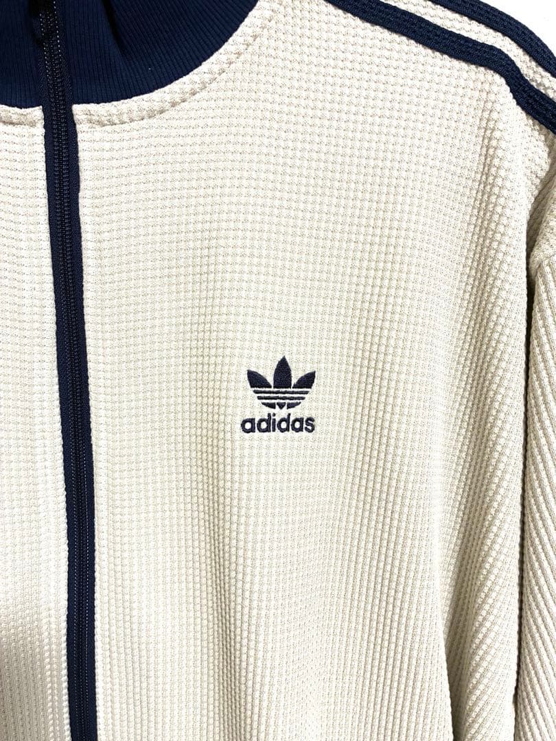 【週末値下】 adidas ジャージ ワッフル トラックジャケット オフホワイト