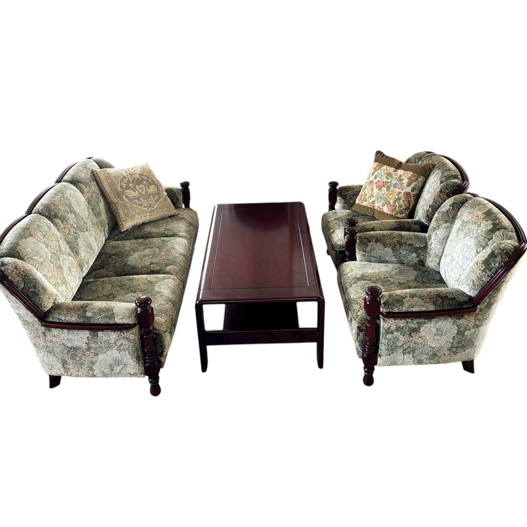 カリモク 応接セット 応接間 アンティーク家具 ソファセット