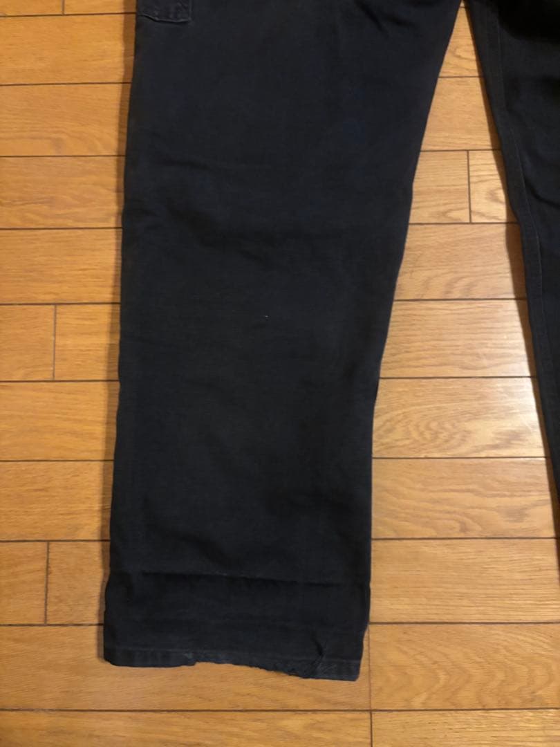 ★カーハート　ダブルニー　36 x 32 ブラック★ 神サイズ