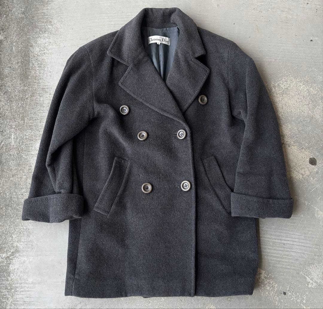 OLD Christian Dior ハーフコート グレー