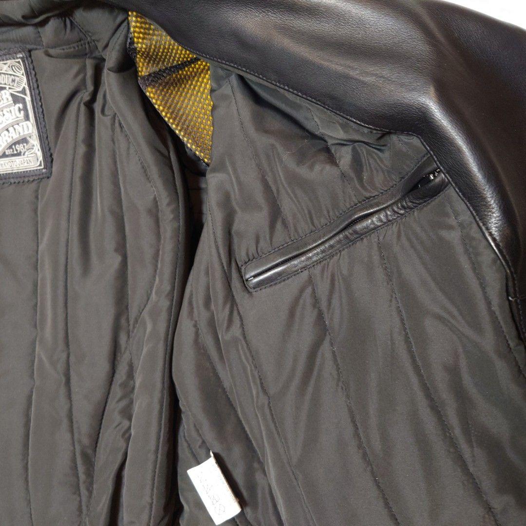 ★★極上美品★★デグナー カウレザーダブルライダース 19WJ-15ブラックXL