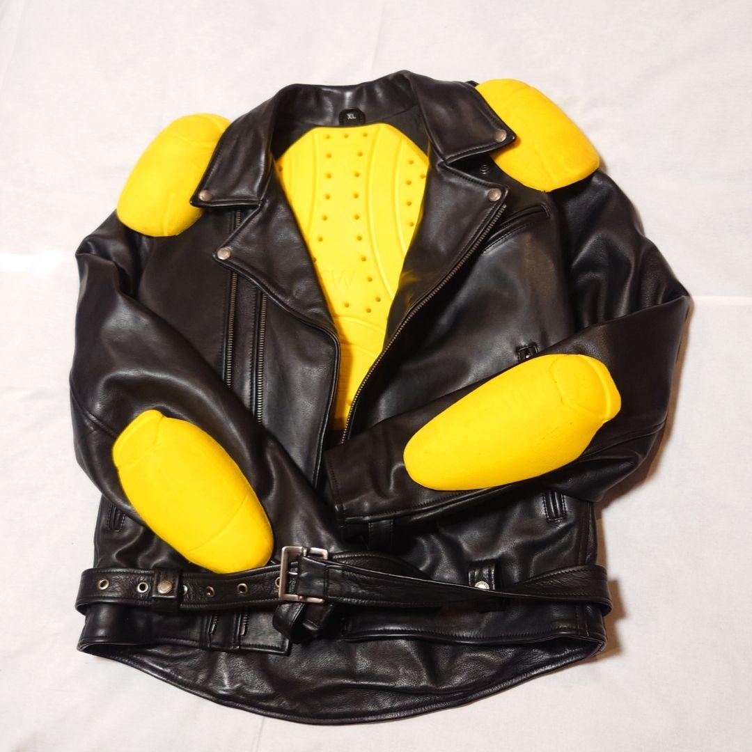 ★★極上美品★★デグナー カウレザーダブルライダース 19WJ-15ブラックXL