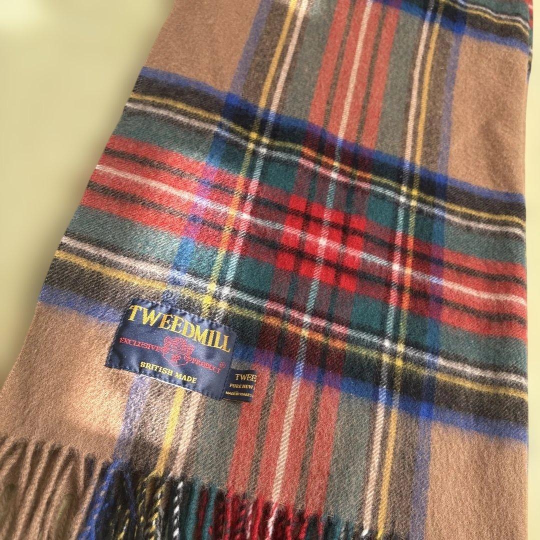 TWEEDMILL ツイードミル　チェック　マフラー　ストール　冬