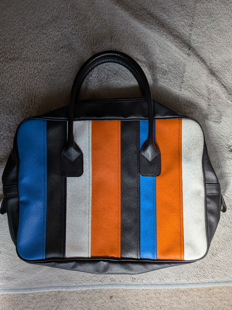 コムデギャルソンコムデギャルソンカラフルストライプブリーフケースバッグ